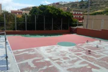  Hornos del Rey presume de una cancha deportiva remozada (Foto TA)